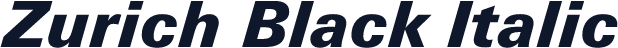 Zurich Black Italic
