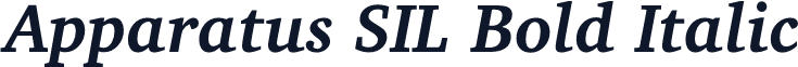 Apparatus SIL Bold Italic
