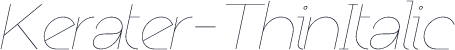 Kerater-ThinItalic