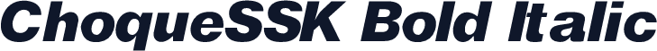 ChoqueSSK Bold Italic
