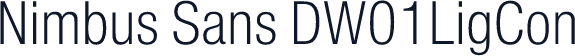 Nimbus Sans DW01LigCon