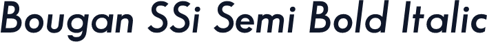 Bougan SSi Semi Bold Italic