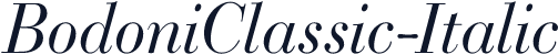 BodoniClassic-Italic