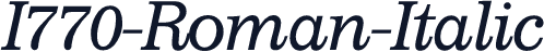 I770-Roman-Italic