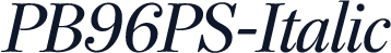 PB96PS-Italic