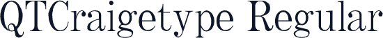 QTCraigetype Regular