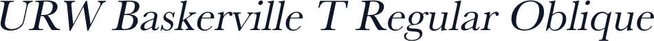URW Baskerville T Regular Oblique