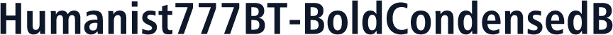 Humanist777BT-BoldCondensedB