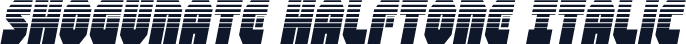 Shogunate Halftone Italic