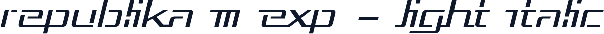 Republika III Exp - Light Italic