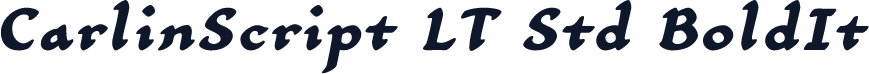 CarlinScript LT Std BoldIt