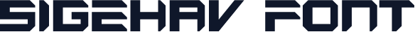 Sigehav Font