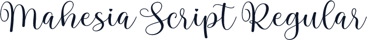 Mahesia Script Regular