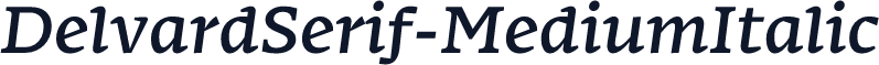 DelvardSerif-MediumItalic