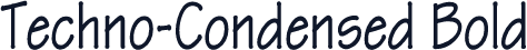 Techno-Condensed Bold