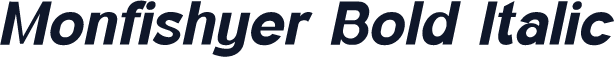 Monfishyer Bold Italic