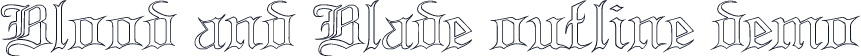 Blood and Blade outline demo