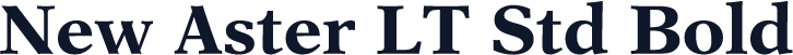 New Aster LT Std Bold