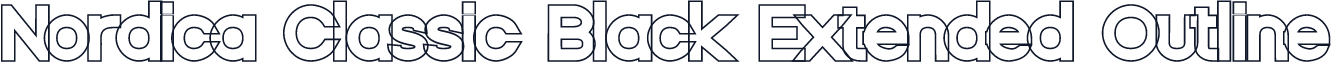 Nordica Classic Black Extended Outline