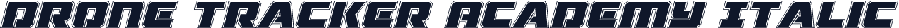 Drone Tracker Academy Italic