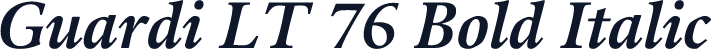 Guardi LT 76 Bold Italic