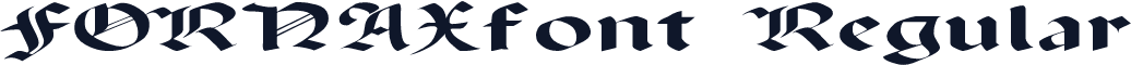 FORNAXfont Regular