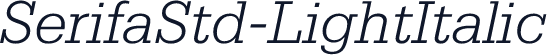 SerifaStd-LightItalic