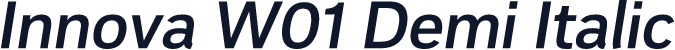 Innova W01 Demi Italic