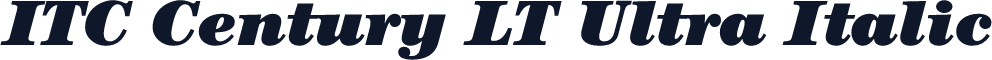 ITC Century LT Ultra Italic