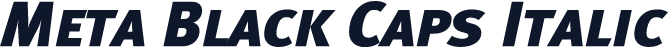 Meta Black Caps Italic