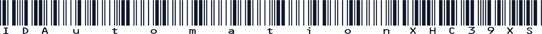 IDAutomationXHC39XS
