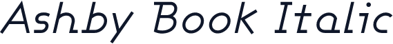 Ashby Book Italic