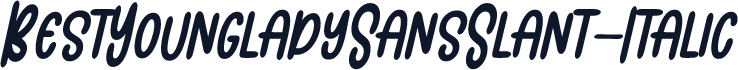 BestYoungladySansSlant-Italic