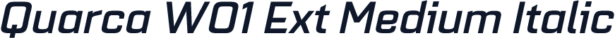 Quarca W01 Ext Medium Italic