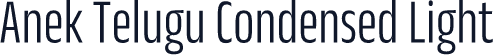 Anek Telugu Condensed Light