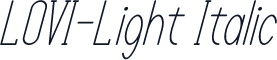 LOVI-Light Italic