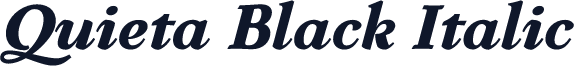 Quieta Black Italic