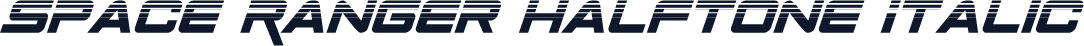 Space Ranger Halftone Italic