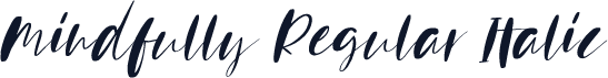 Mindfully Regular Italic