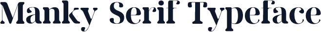 Manky Serif Typeface