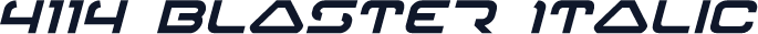 4114 Blaster Italic