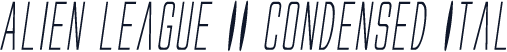 Alien League II Condensed Ital