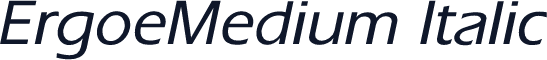 ErgoeMedium Italic