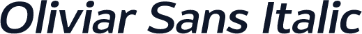 Oliviar Sans Italic