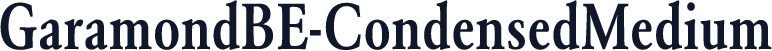 GaramondBE-CondensedMedium