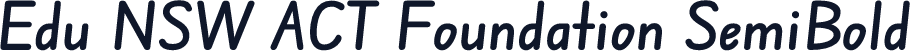 Edu NSW ACT Foundation SemiBold
