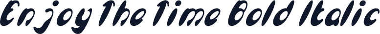 Enjoy The Time Bold Italic