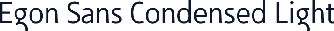 Egon Sans Condensed Light