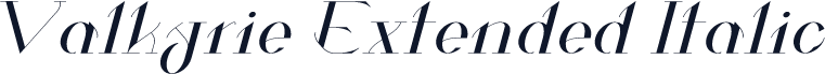 Valkyrie Extended Italic