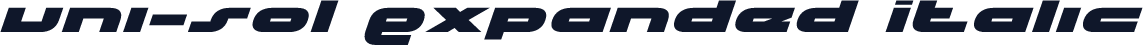 uni-sol Expanded Italic